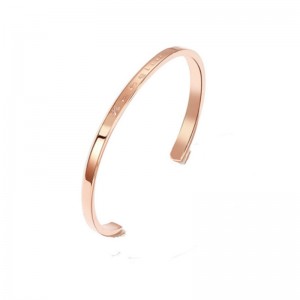 Ανοξείδωτο χάλυβα άνοιγμα βραχιόλι γράμματα